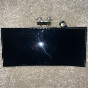 Ted Baker Patent Leather Gem Snap Wallet